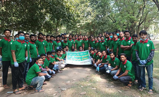 পলিথিন মুক্তকরণে ইবি গ্রীন ভয়েসের উদ্যোগ